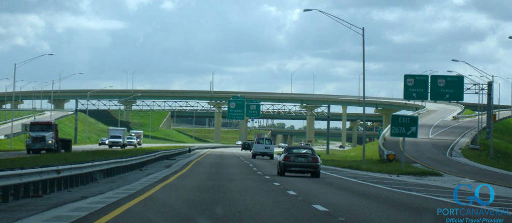 Driving on Florida highway