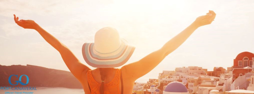 woman wearing hat soaking up the sun