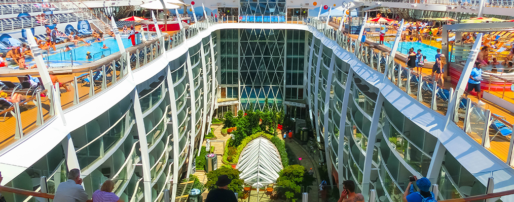 Shopping Mall, Allure of the Seas.  Cruise ship, Royal caribbean ships,  Cruise
