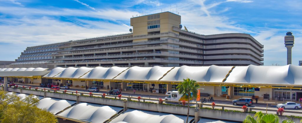 Exterior view of Orlando International Airport MCO