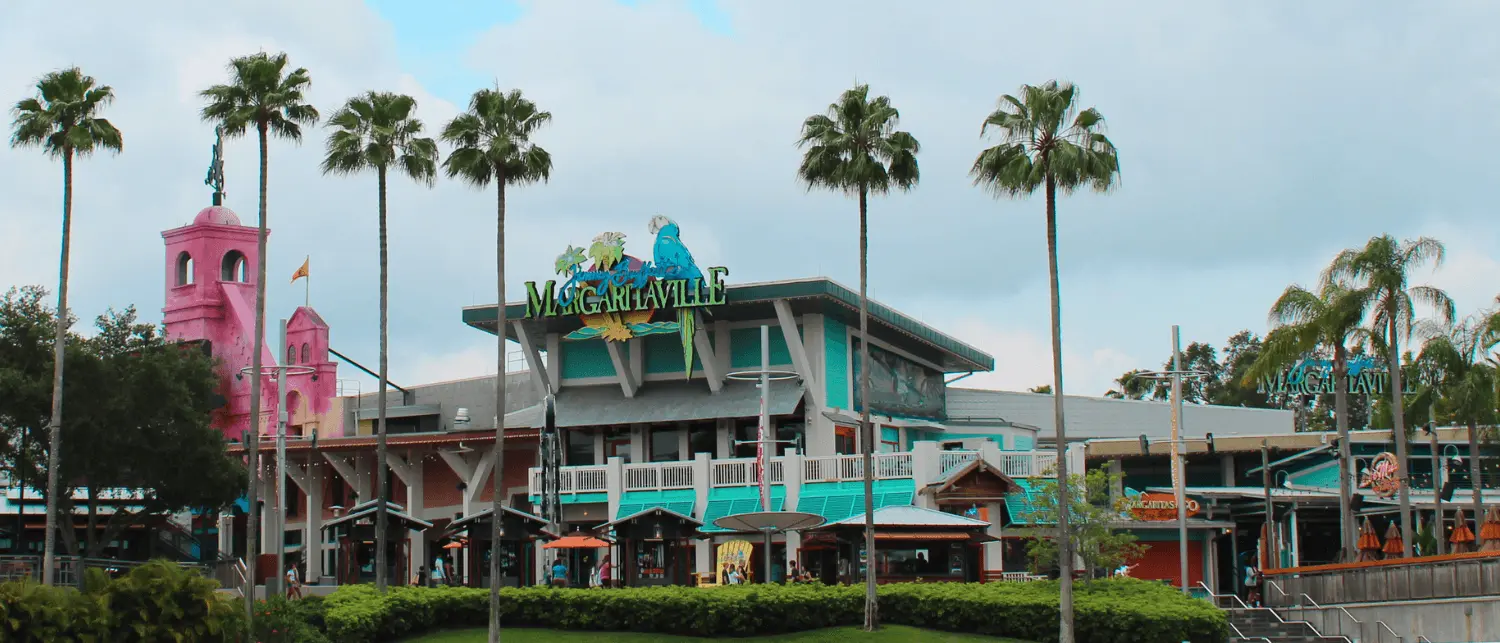 Exterior of Margaritaville restaurant in Orlando FL